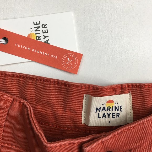 NWT MARINE LAYER Baked Apple Wide Leg BRIDGET High Rise Cropped/Ankle Jeans - Picture 2 of 10